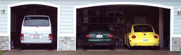 The Allen stable of vehicles.