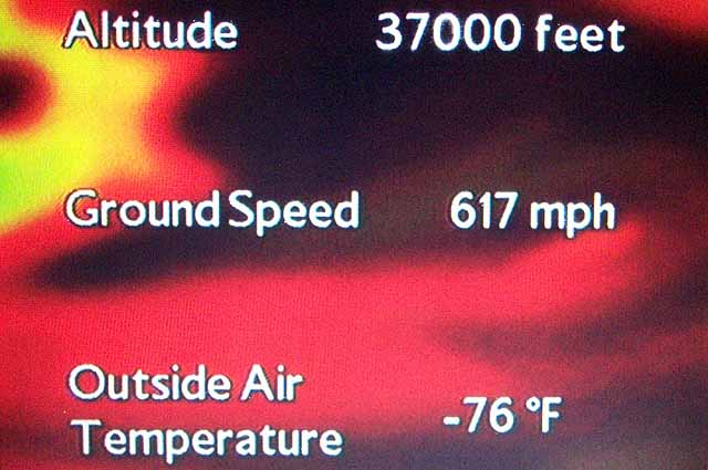 Some of the data readouts of channel 12.  They also showed in metric units.