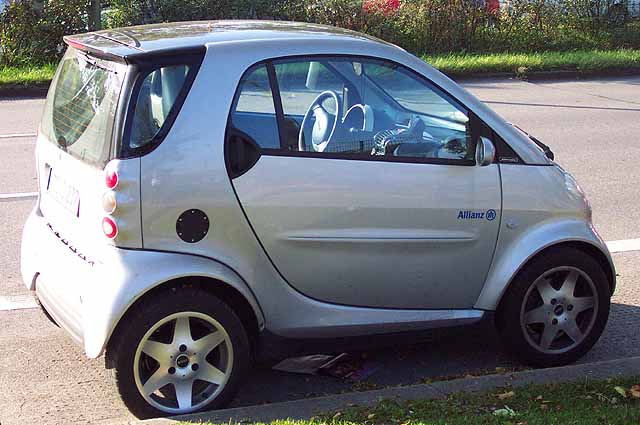 A Swatch City car.